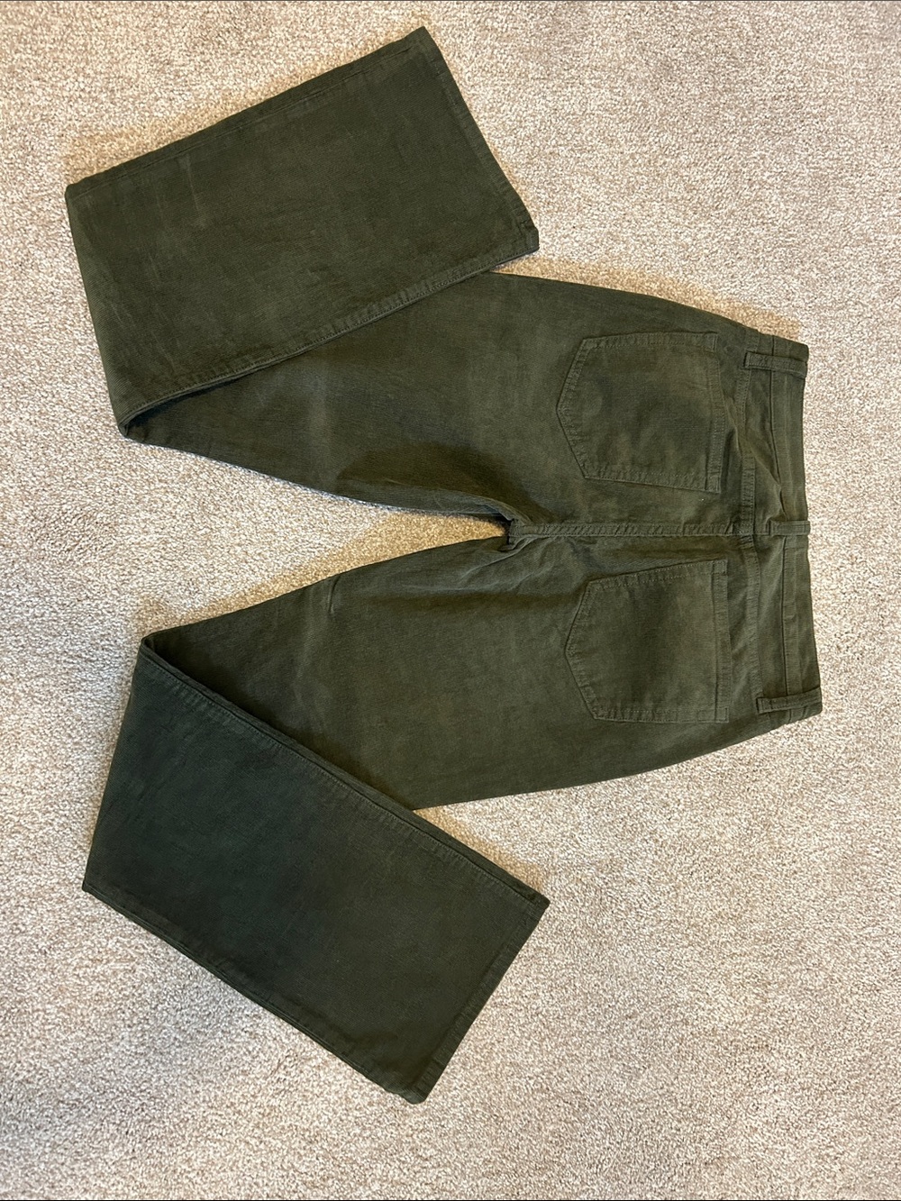 GAP Olive Green Corduroy Flared Pants - Picture 6 of 8